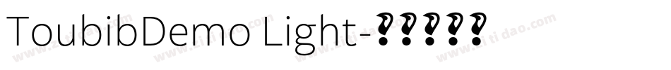 ToubibDemo Light字体转换